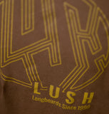 FREE Lush Longboards Natural Logo Tshirt